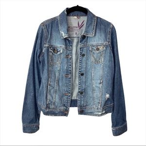Hollister Distressed Denim Jean Jacket Medium